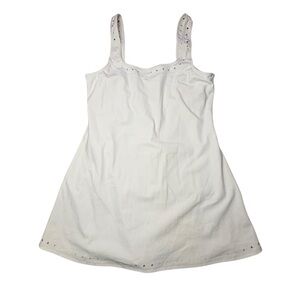 GIGI C Avery Tennis Athletic Dress with White Shorts Womens Large